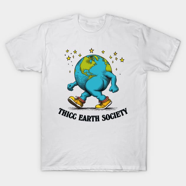 Thick Earth Society T-Shirt by DankFutura